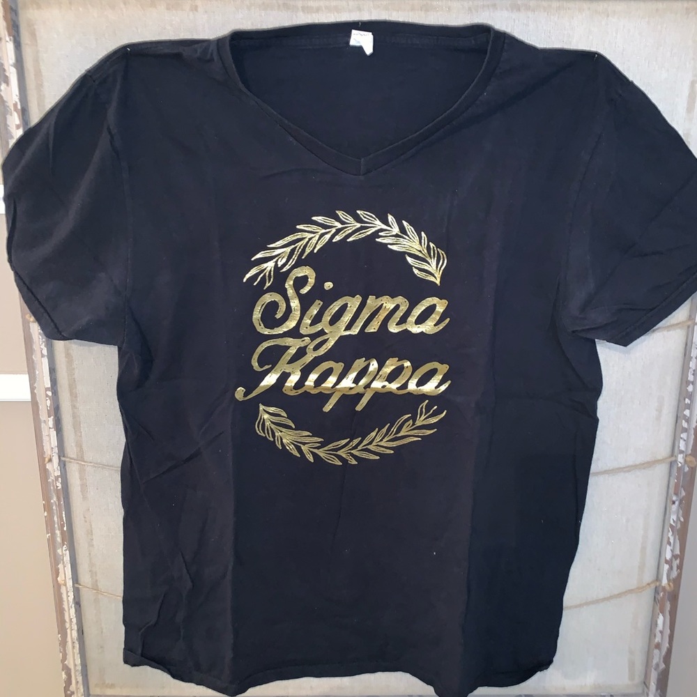 Sigma Kappa Black & Gold Olympic Themed Shirt